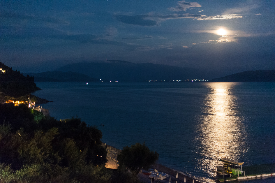 Full moon over Albania