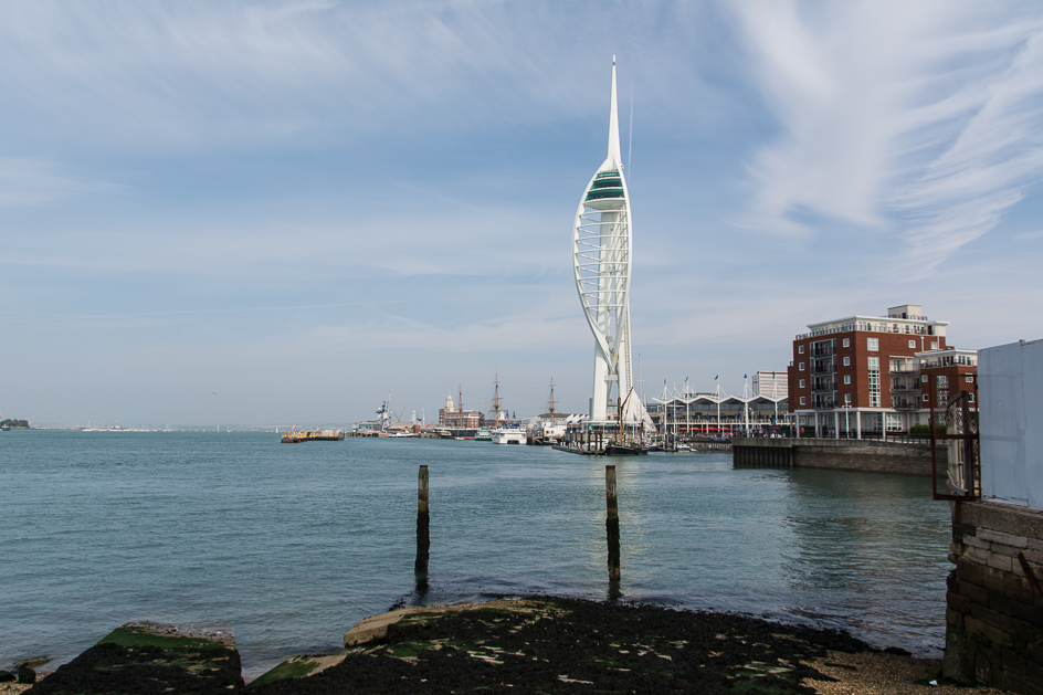 Southsea along the harbour