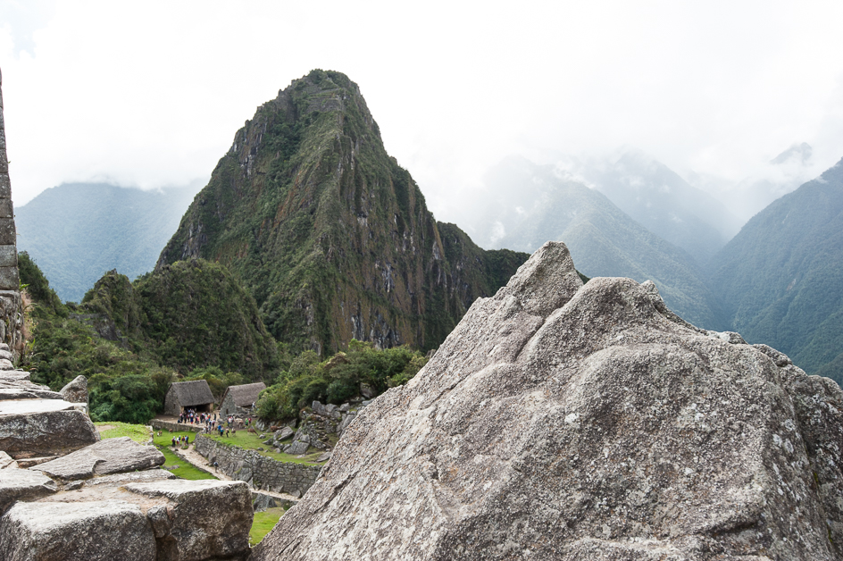 Waynapicchu - the mountain we climbed ion background.